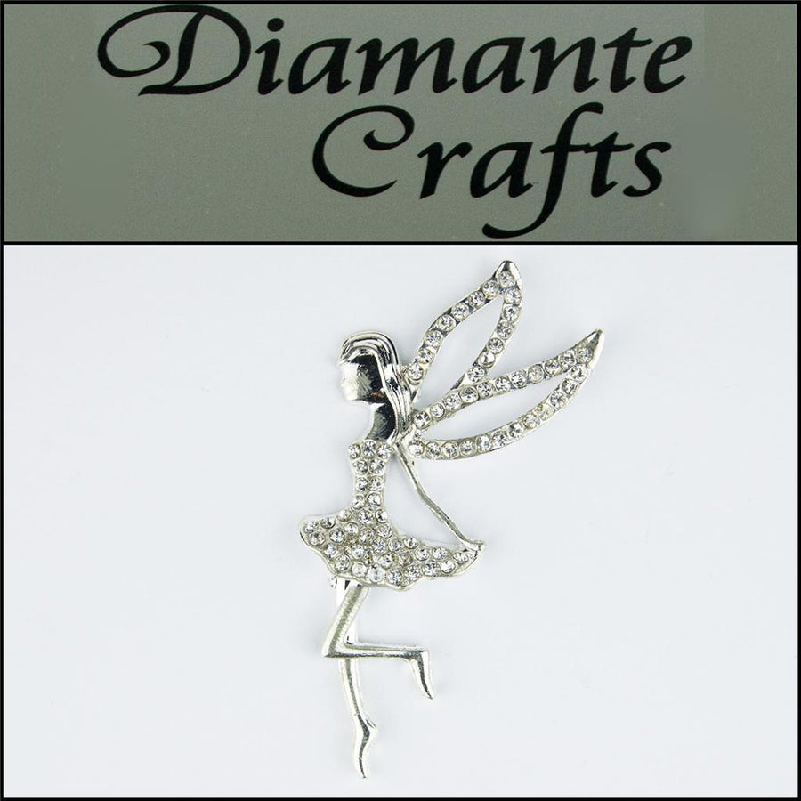 Fairy/ Angle Silver 3D Diamante