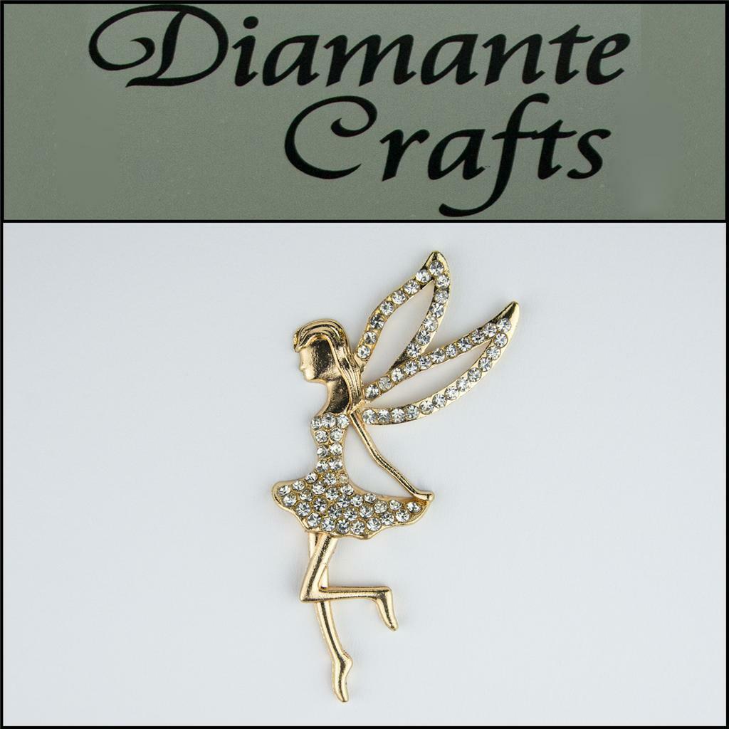 Fairy/ Angle Gold 3D Diamante