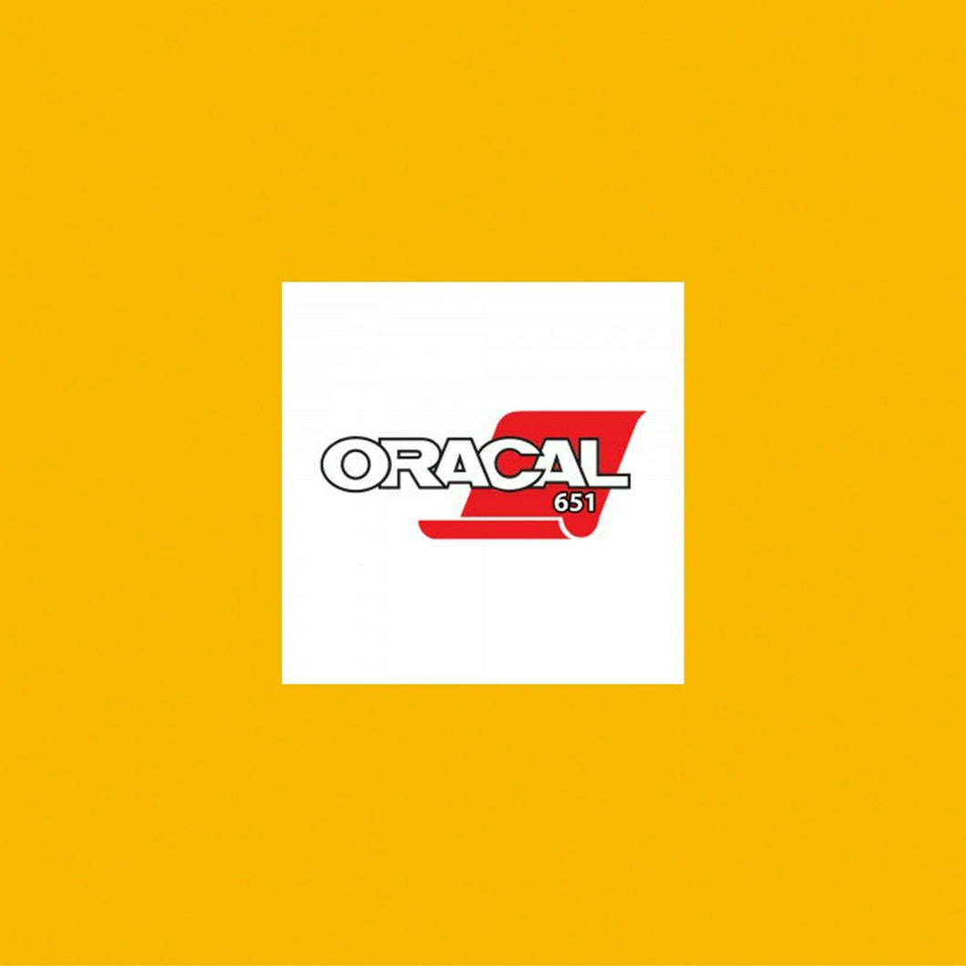 Oracal 651 Gloss A4 Sheet - Golden Yellow