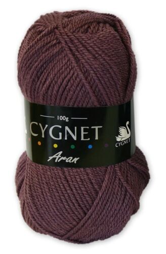 Cygnet ARAN Knitting Yarn Grape 6684