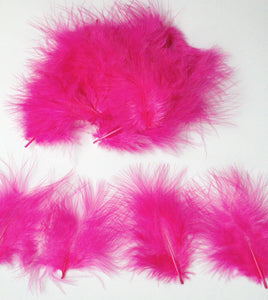 Hot Pink Mini Marabou Feathers 3-8 cm
