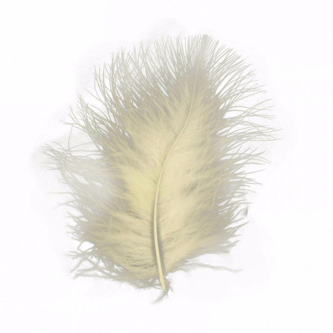 Cream Marabou Feathers 8 - 13 cm