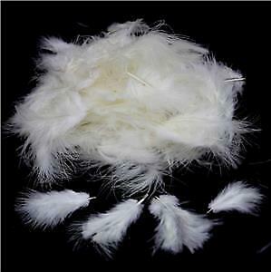 Ivory Mini Marabou Feathers 3-8 cm