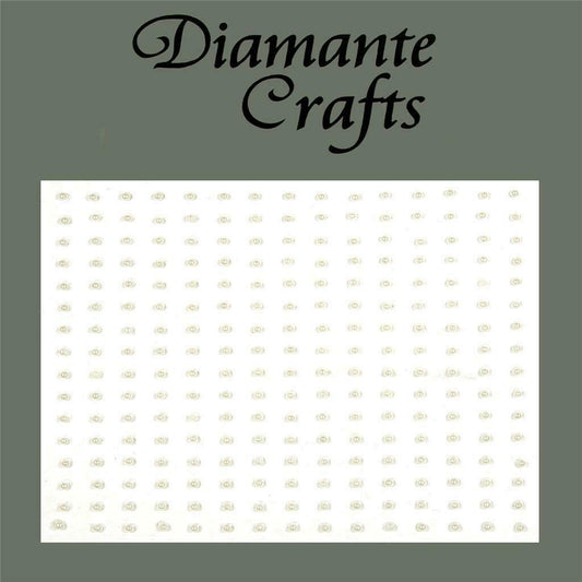 240 x 1mm Ivory Pearl Self Adhesive Diamante