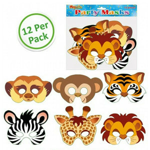 12 x Jungle Card Masks