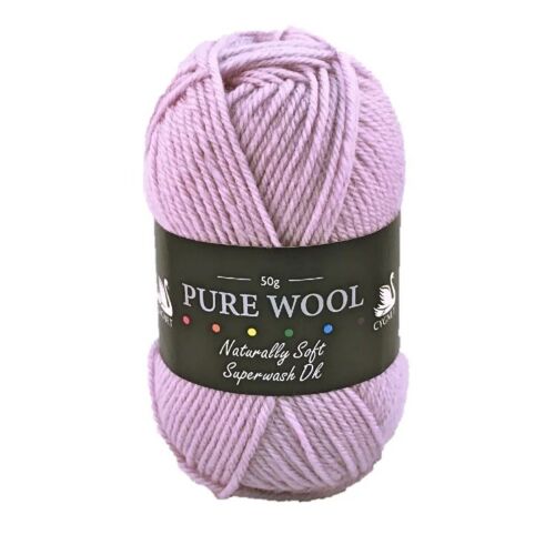 Cygnet PURE WOOL Knitting Yarn Lavender 233