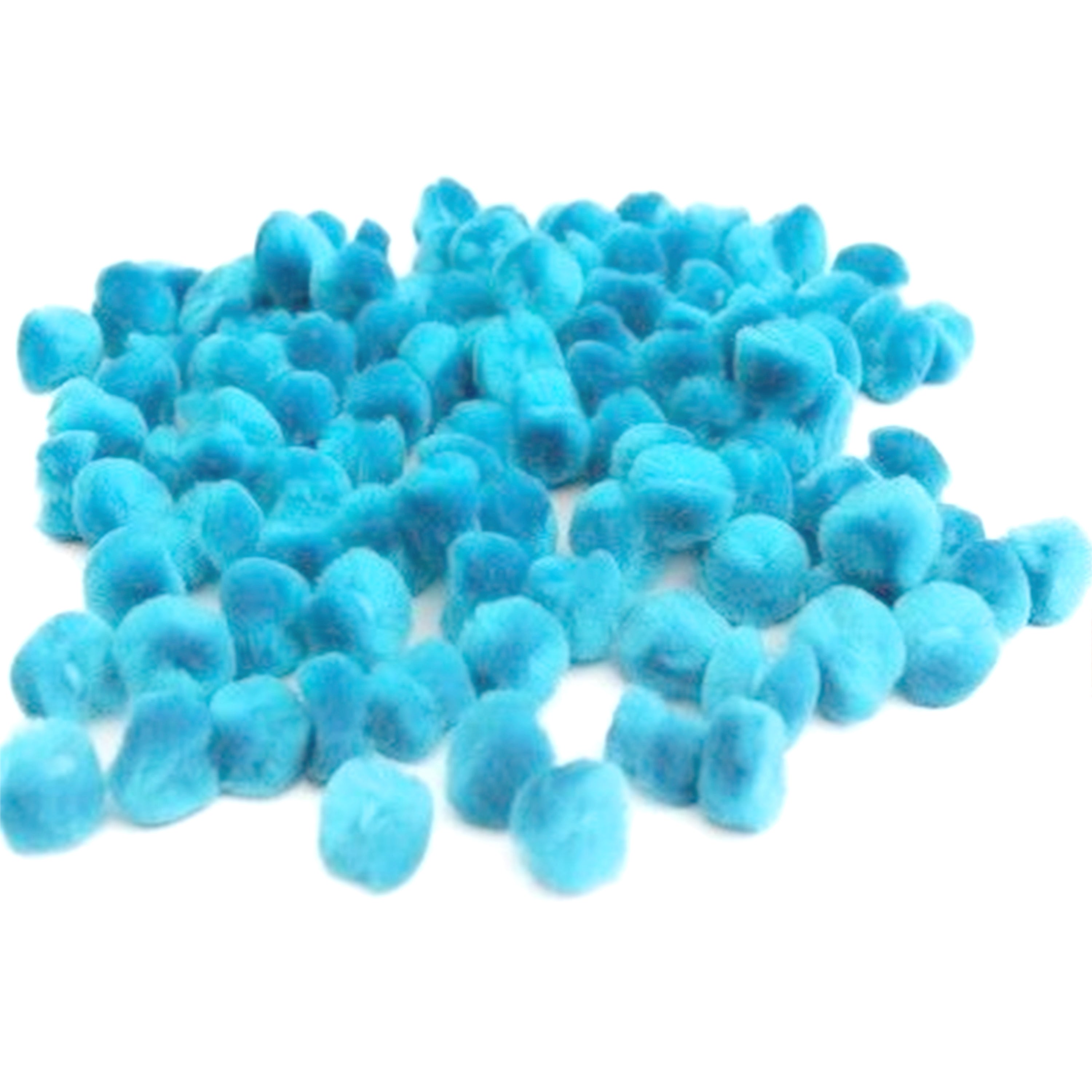 12mm Pom Poms 1.2cm - Light Blue 100 Pack