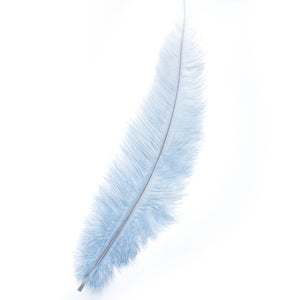 Diamante Crafts Ostrich Feathers 10" - 12" / 25cm- 30cm - Plume Fluffy - Light Blue