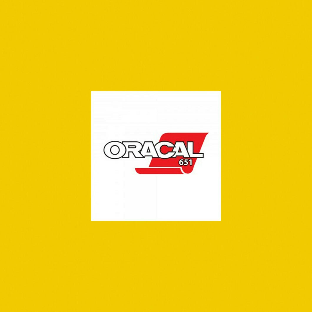 Oracal 651 Gloss A4 Sheet - Light Yellow