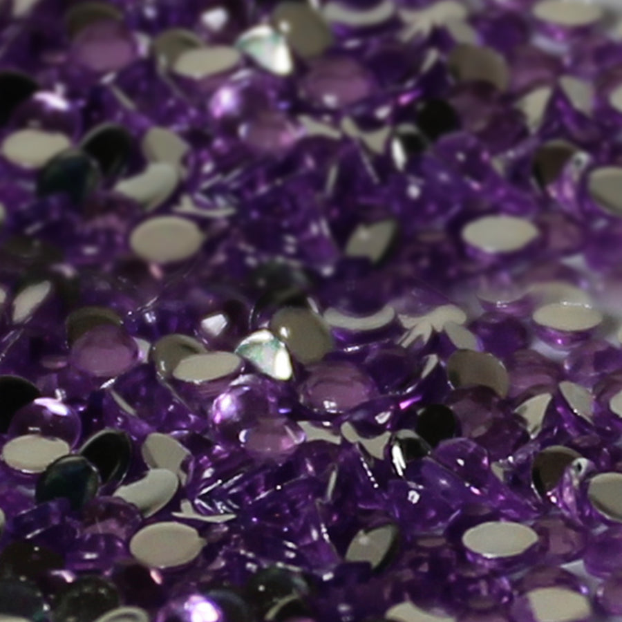 2mm x 300 Lilac Loose Flat Back Diamante's