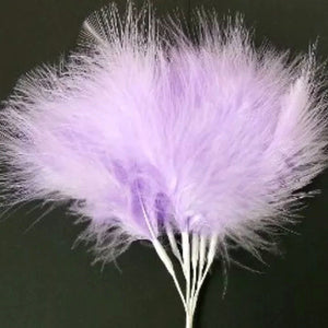 Lilac Marabou Fluff Feathers