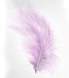 Marabou Feathers - 20 Per Pack - 12cm - 17 cm Lilac