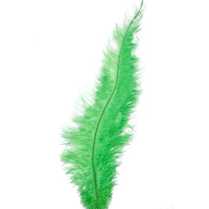 Diamante Crafts Ostrich Feathers 10" - 12" / 25cm- 30cm - Plume Fluffy - Lime Green