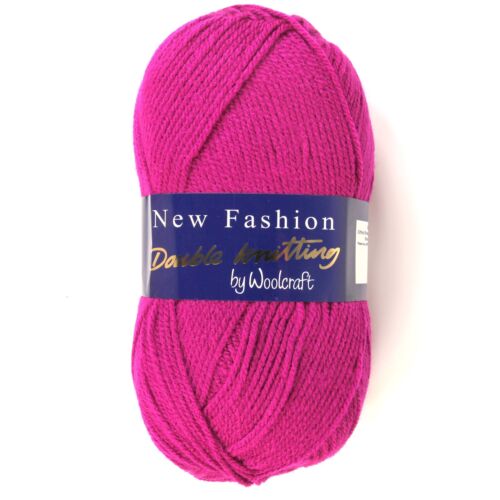 Woolcraft NEW FASHION DK Knitting Yarn Magenta 732
