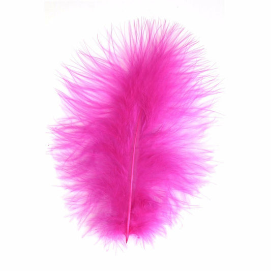 Magenta Marabou Feathers 8 - 13 cm