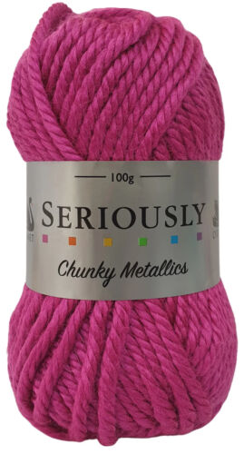 Cygnet SERIOUSLY CHUNKY Metallics - Magnesium 266 Knitting Yarn