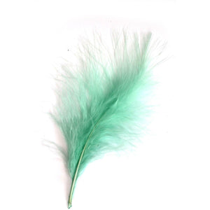Mint Marabou Feathers 8 - 13 cm