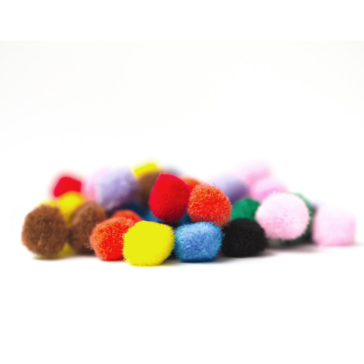 10mm Pom Poms 1cm - Mixed 50 Pack