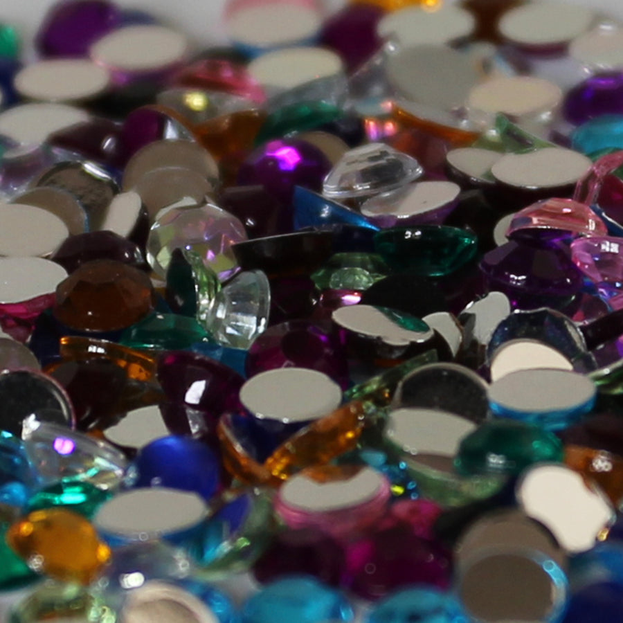 4mm Mixed Loose Flat Back Diamante's