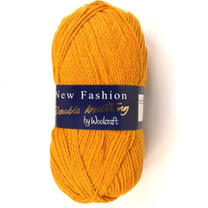 Woolcraft NEW FASHION DK Knitting Yarn Mustard 140