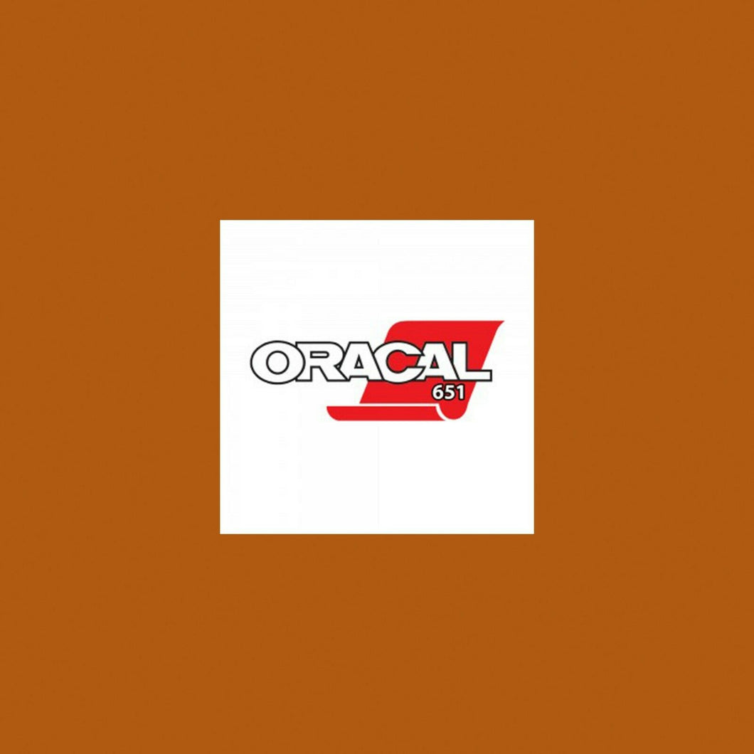 Oracal 651 Gloss A4 Sheet - Nut Brown
