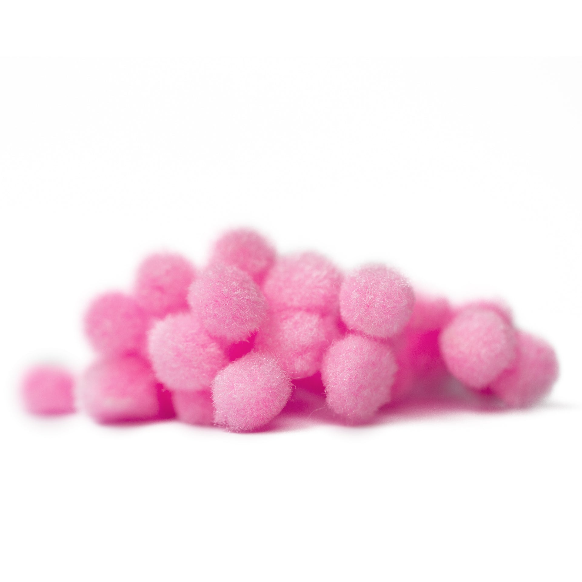 10mm Pom Poms 1cm - Pale Pink 50 Pack
