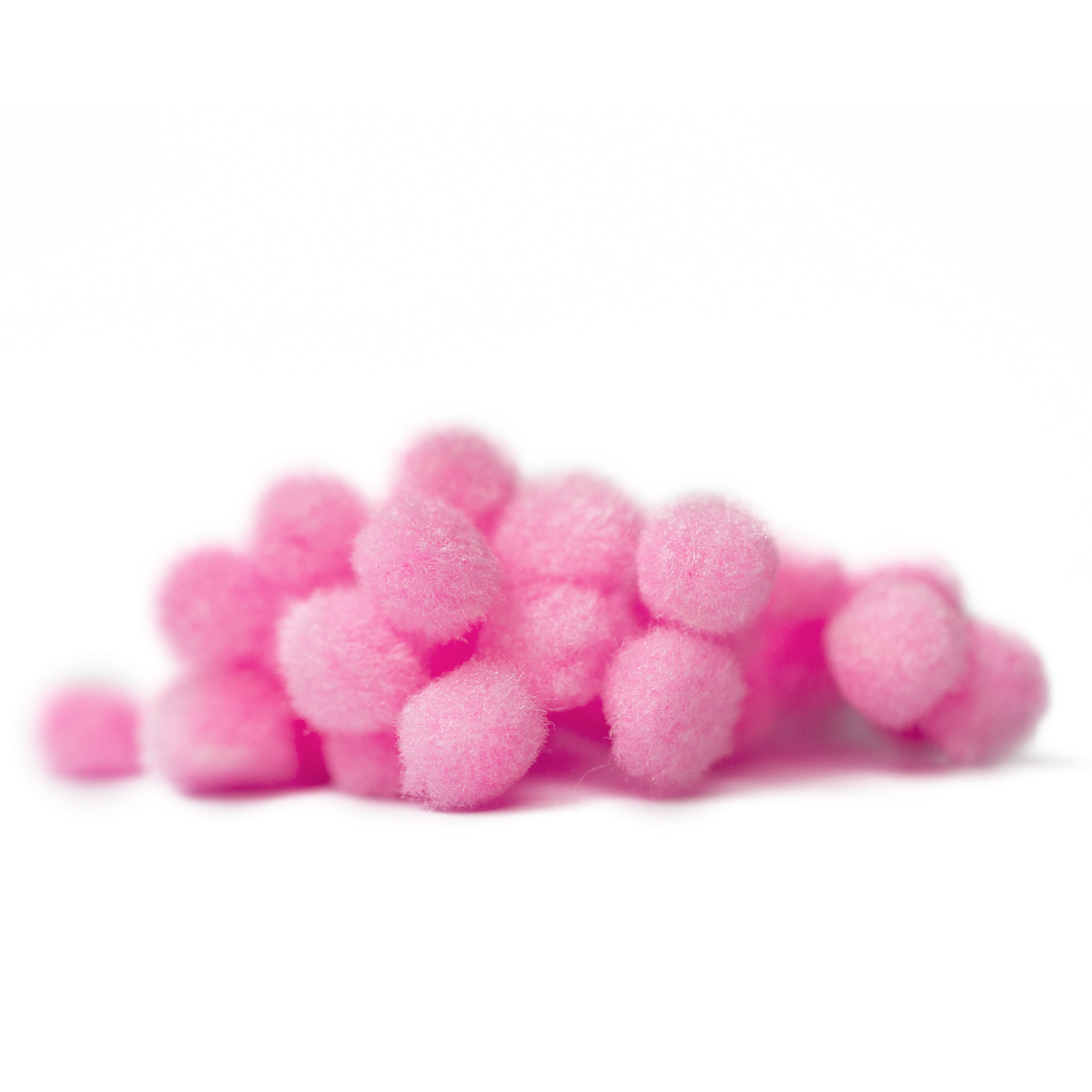 10mm Pom Poms 1cm - Pale Pink 50 Pack