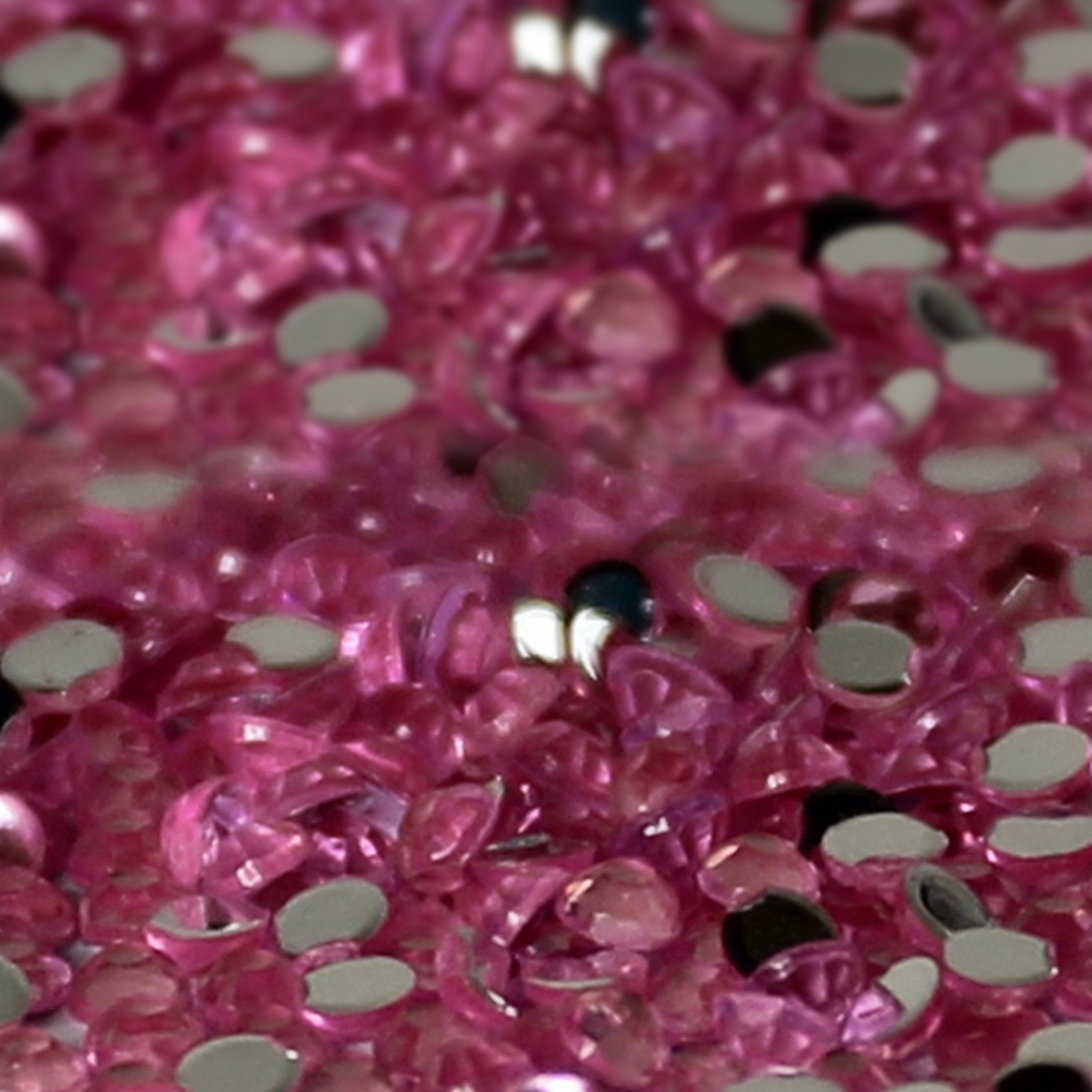 2mm x 300 Light Pink Loose Flat Back Diamante's