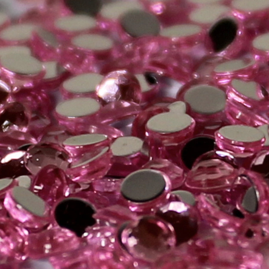3mm Light Pink Loose Flat Back Diamante's