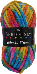 Cygnet SERIOUSLY CHUNKY Prints - Peacock 507 Knitting Yarn