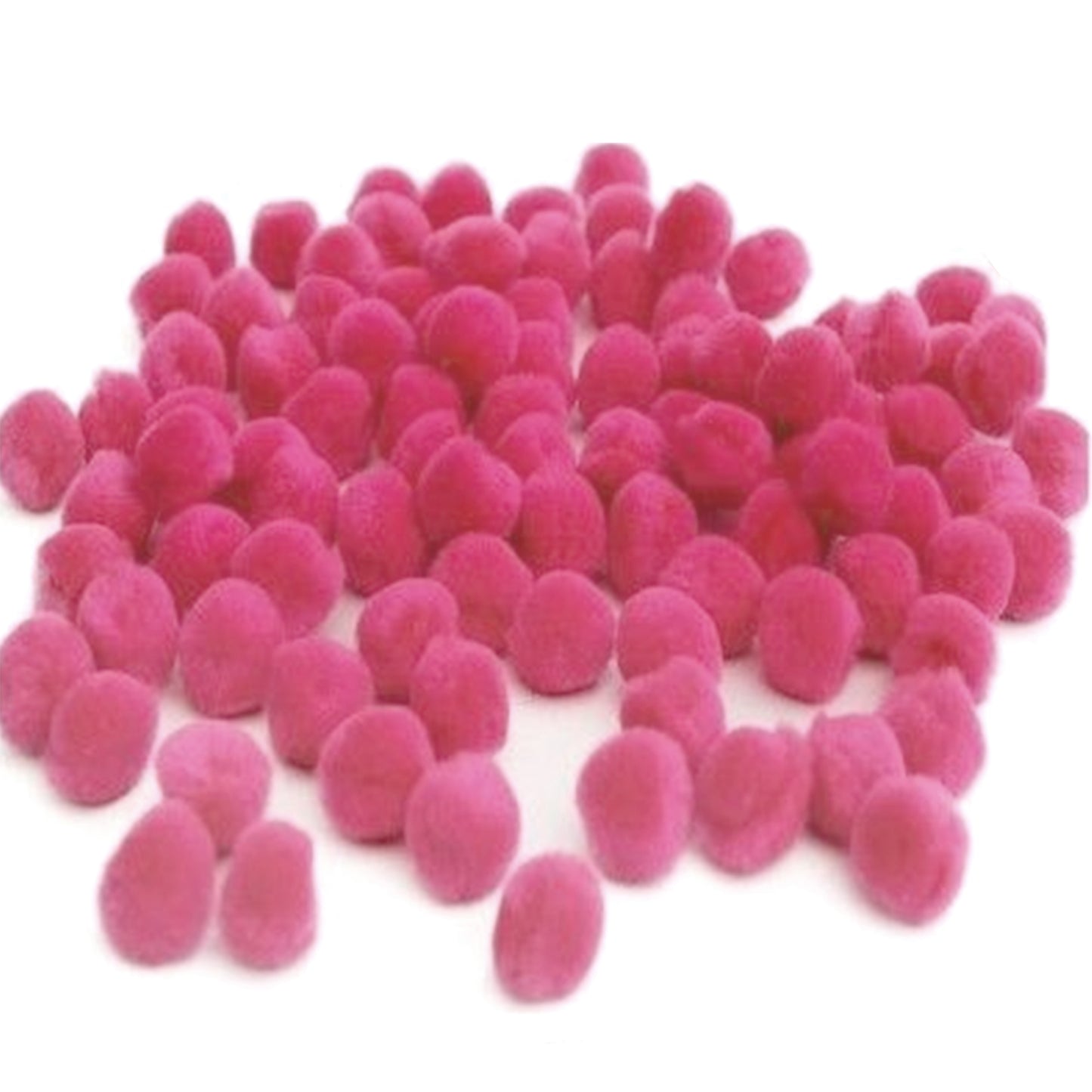 12mm Pom Poms 1.2cm - Pink 100 Pack