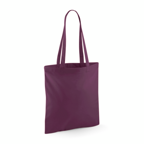 Plum Cotton Tote Bag