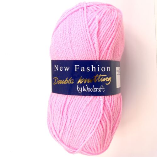 Woolcraft NEW FASHION DK Knitting Yarn Pretty Pink 23251