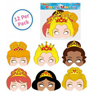 12 x Princess Card Masks