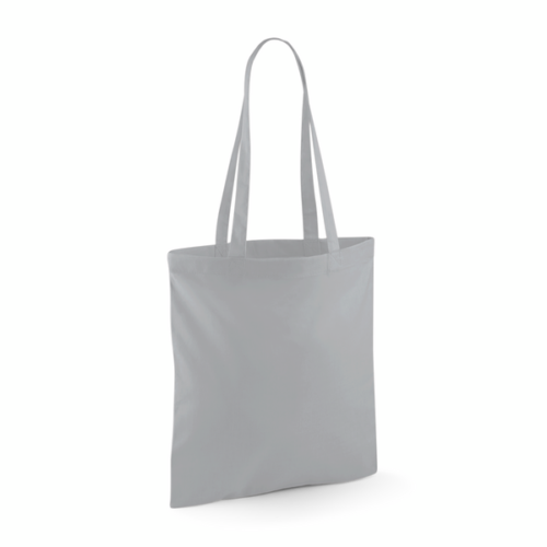 Pure Grey Cotton Tote Bag