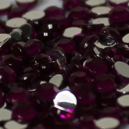 300 - 3mm Purple Loose Flat Back Diamante's