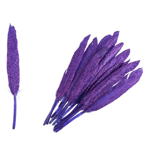 Purple Glitter Duck Feather