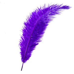 Diamante Crafts Ostrich Feathers 10" - 12" / 25cm- 30cm - Plume Fluffy - Purple