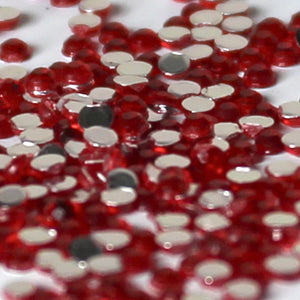 1mm x 300 Red Loose Flat Back Diamante's