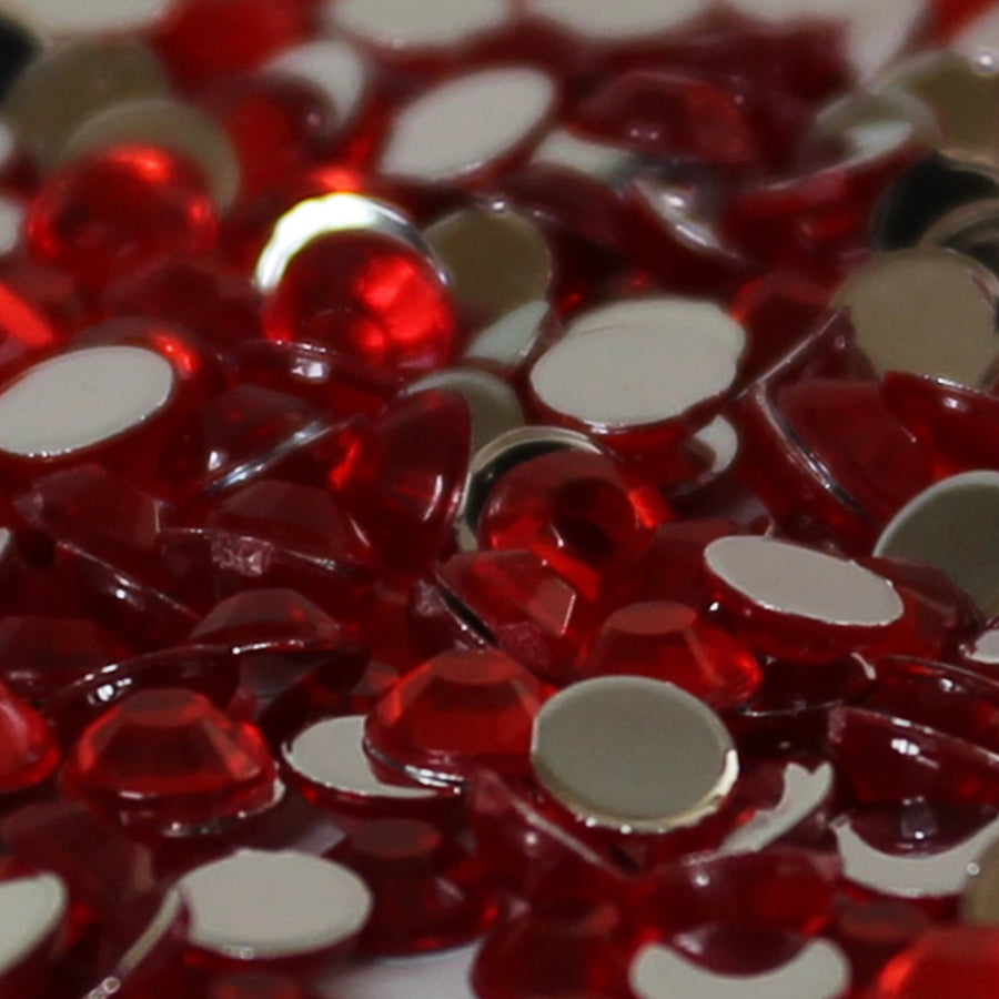 4mm Red Loose Flat Back Diamante's