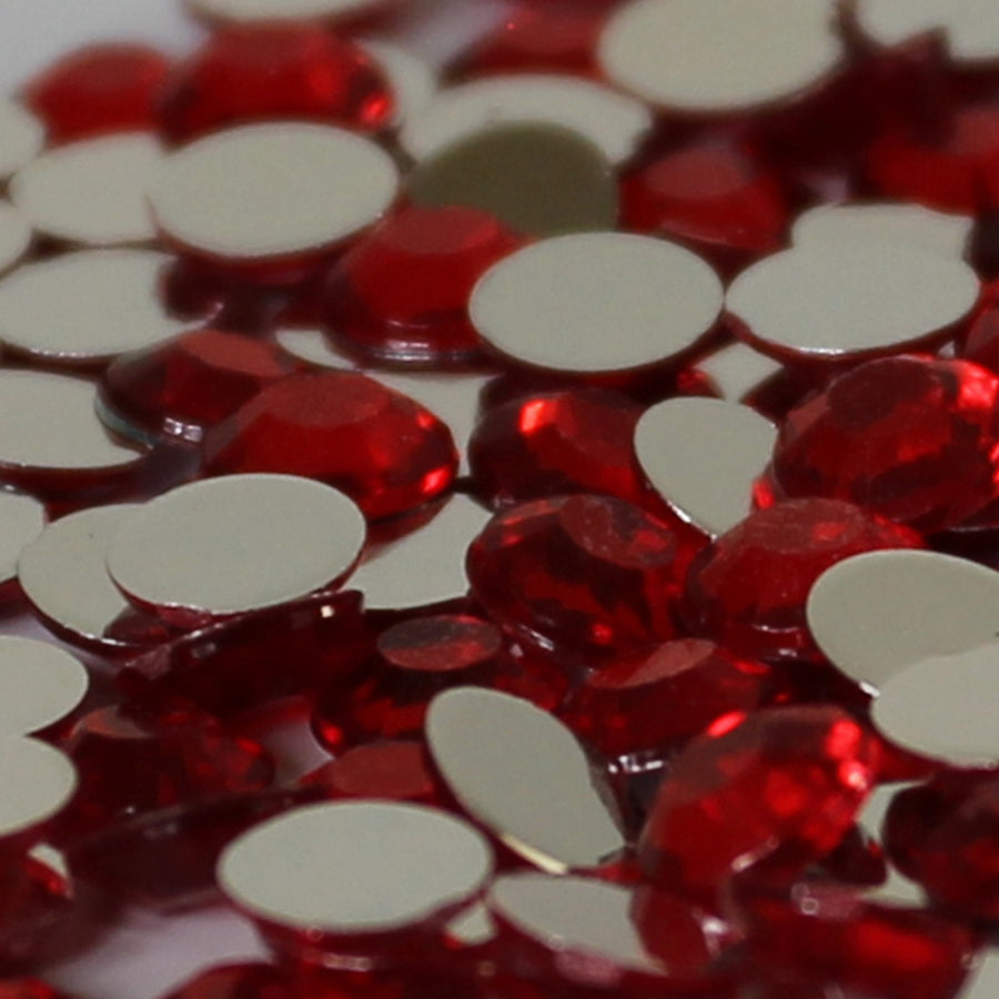 5mm Red Loose Flat Back Diamante