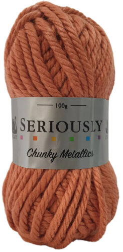 Cygnet SERIOUSLY CHUNKY Metallics - Rose Gold 744 Knitting Yarn