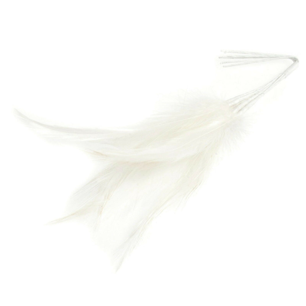 Ivory Narrow Feathers