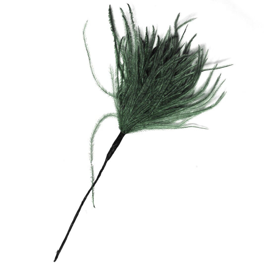 Bottle Green Wisps Ostrich Feathers