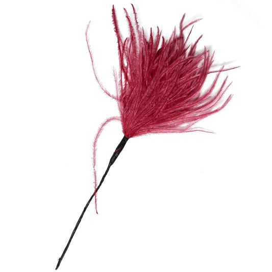 Burgundy Wisps Ostrich Feathers