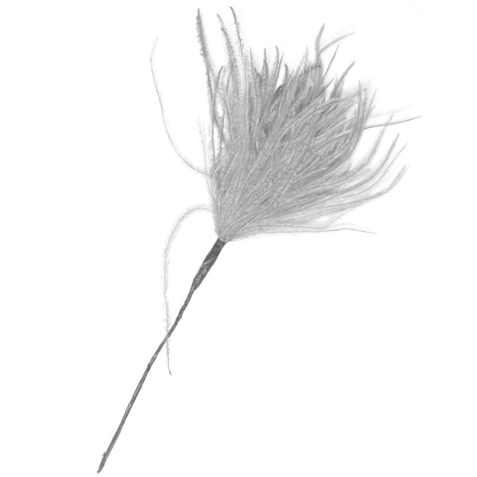 Silver Wisps Ostrich Feathers