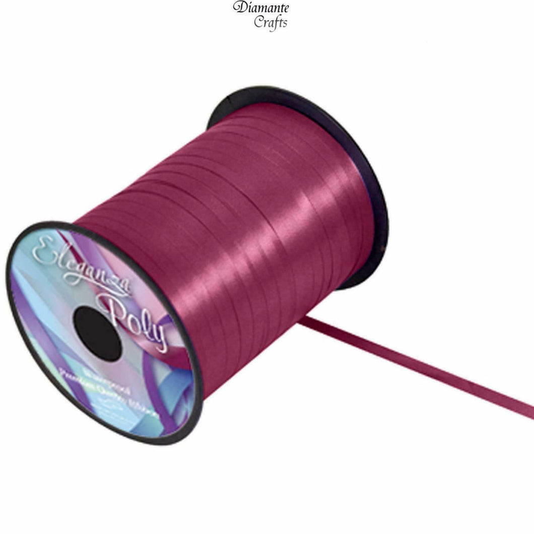 450m / 500 yards Curling 5mm Ribbon - Wrapping Balloon - Full Roll - Aubergine
