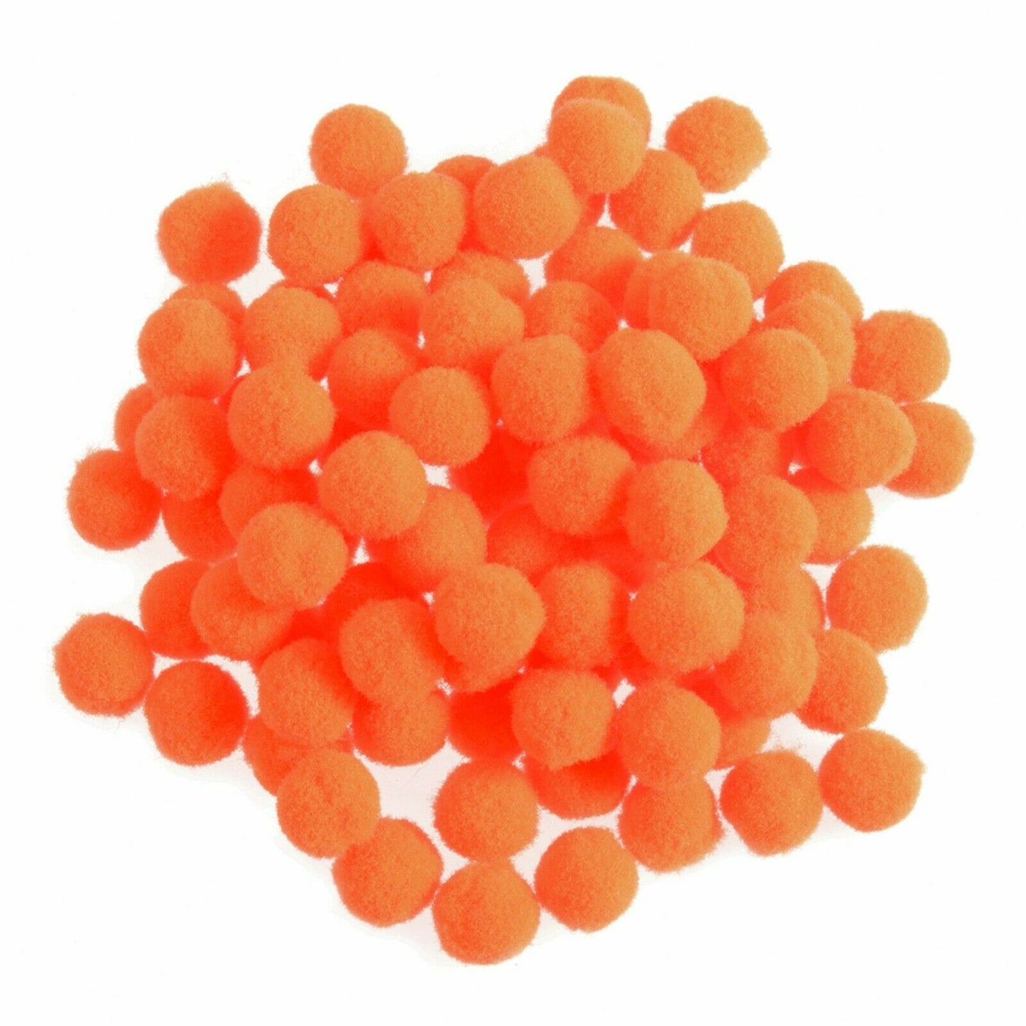 7mm Pom Poms 0.7cm - Orange 100 Pack