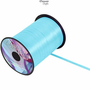 450m / 500 yards Curling 5mm Ribbon - Wrapping Balloon - Full Roll - Light Blue