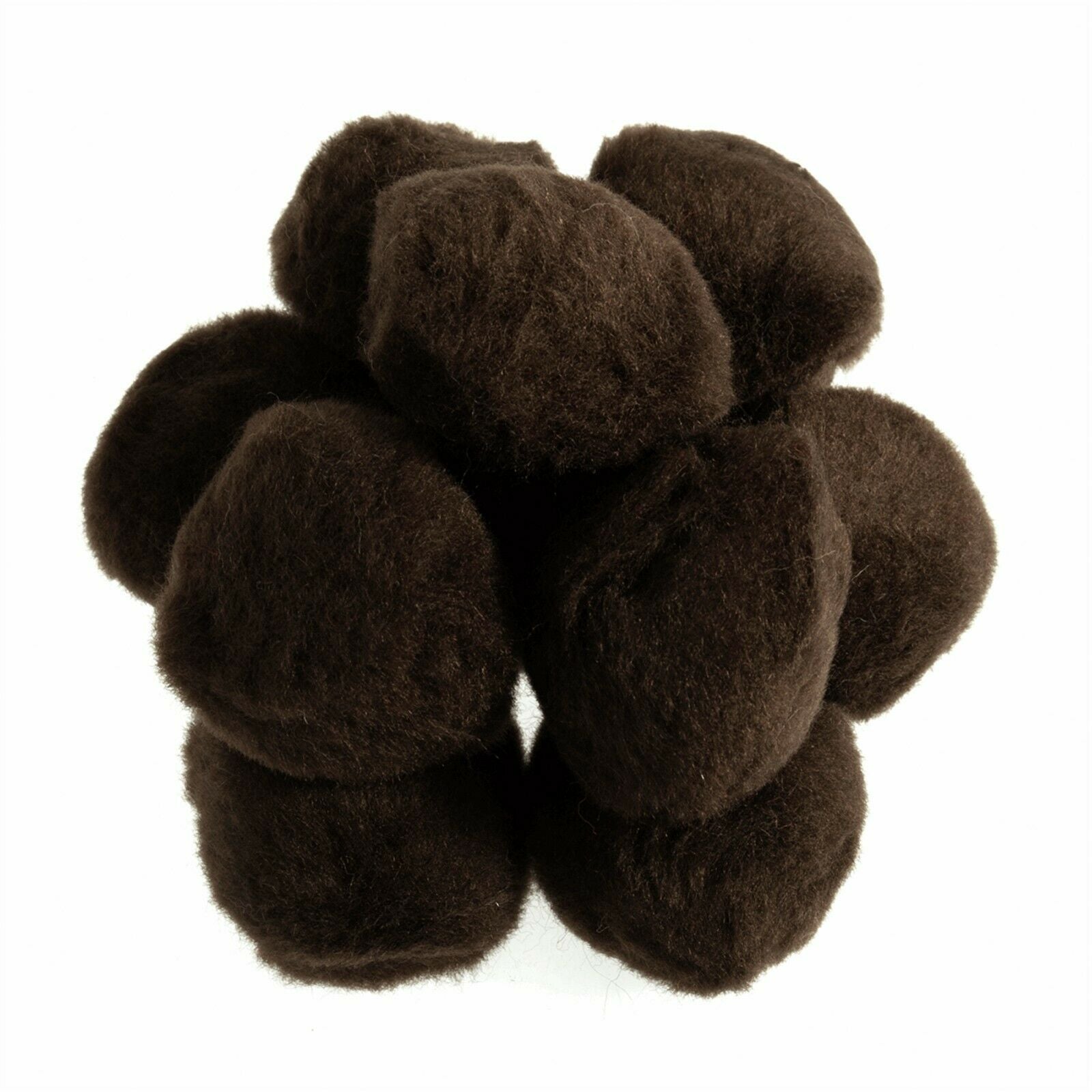50mm Pom Poms 5cm - Brown